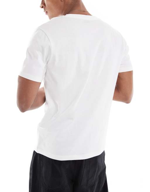ASOS DESIGN – Zestaw 5 białych T-shirtów z okrągłym dekoltem, 4 z 4