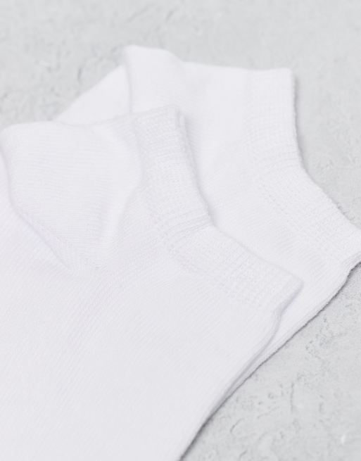 ASOS DESIGN – Zestaw 5 par białych sportowych skarpetek, 2 z 3
