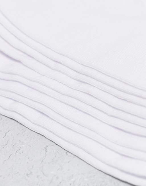 ASOS DESIGN – Zestaw 5 par białych sportowych skarpetek, 3 z 3