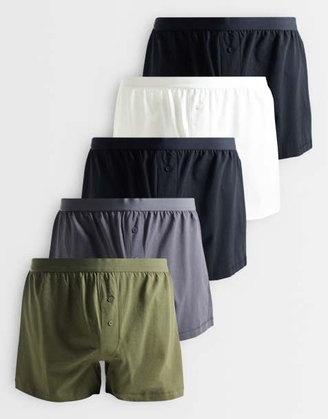 ASOS DESIGN – Zestaw 5 par bokserek w różnych kolorach - view 1