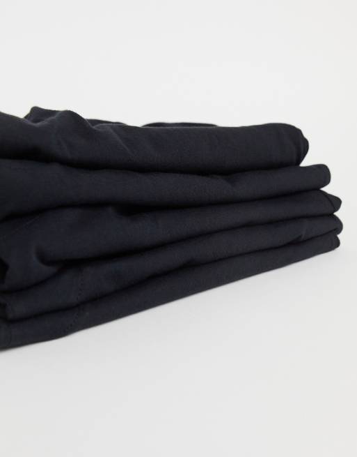 ASOS DESIGN – Zestaw 5 par czarnych dżersejowych bokserek, 4 z 4