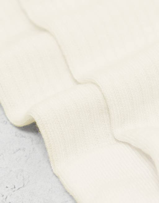 ASOS DESIGN – Zestaw 5 par kremowych skarpetek sportowych , 2 z 3