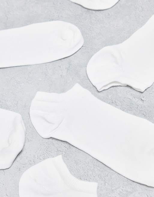 ASOS DESIGN – Zestaw 7 par białych sportowych skarpetek, 3 z 4