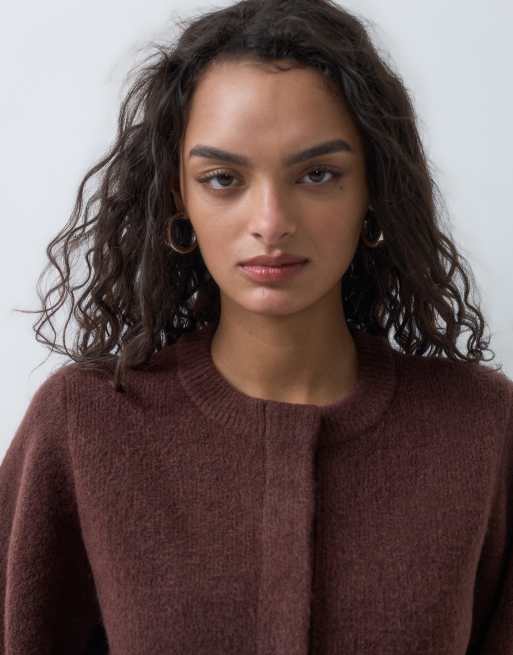 ASOS DESIGN zestaw domowy z kurtką bomberką w kolorze czekoladowym, 4 z 5