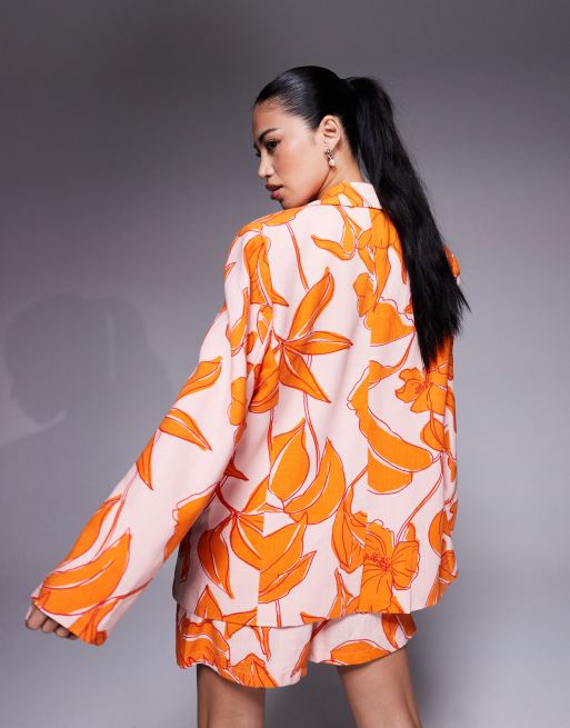 ASOS DESIGN – Zestaw we wzór w palmy
