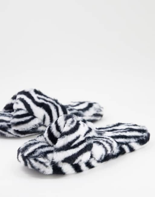 Zebra print slippers new arrivals