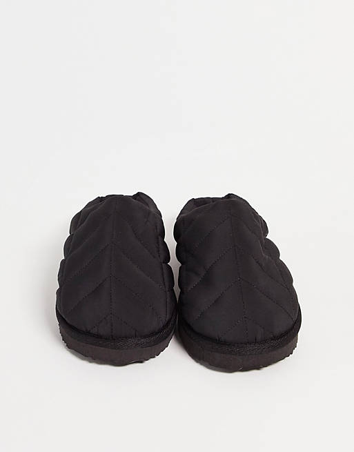 Pantofole sportive nere imbottite Asos Donna Abbigliamento Abbigliamento per la notte Loungewear Zhen 