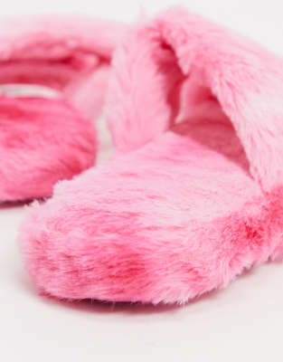 asos pink slippers