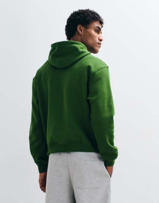 ASOS DESIGN – Zielona bluza z kapturem basic o luźnym pudełkowym kroju, 5 z 5