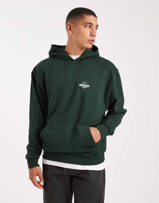 ASOS DESIGN – Zielona bluza z kapturem z nadrukiem tekstowym, 3 z 5