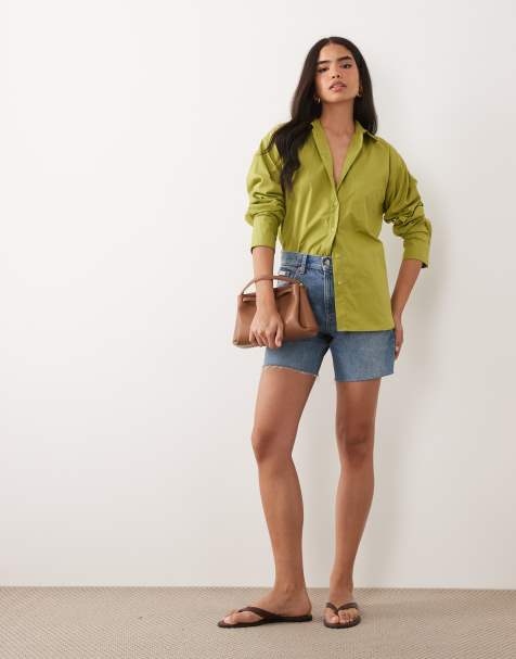 ASOS DESIGN – Zielona klasyczna koszula bawełniana - view 1