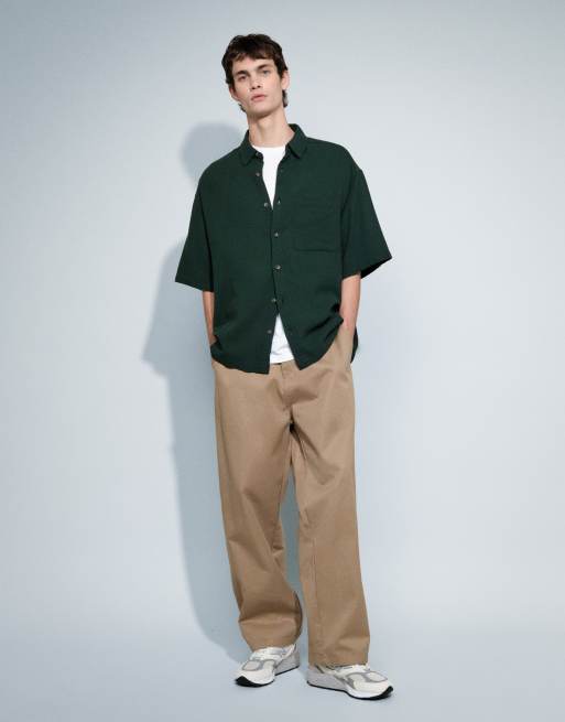ASOS DESIGN – Zielona koszula oversize o waflowej fakturze, 2 z 7