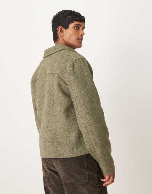 ASOS DESIGN – Zielona kurtka Harrington z naszytymi kieszeniami, 3 z 5