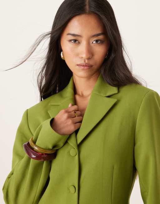 ASOS DESIGN – Zielona marynarka o dopasowanym kroju, 3 z 4
