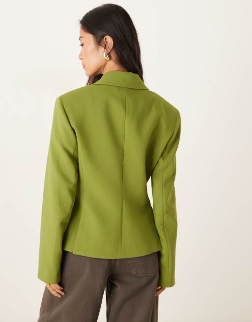 ASOS DESIGN – Zielona marynarka o dopasowanym kroju, 4 z 4