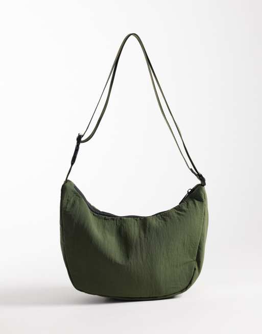 ASOS DESIGN – Zielona nylonowa torebka crossbody, 4 z 4