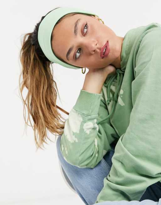 ASOS DESIGN – Zielona, szeroka opaska na głowę z dżerseju, 3 z 4