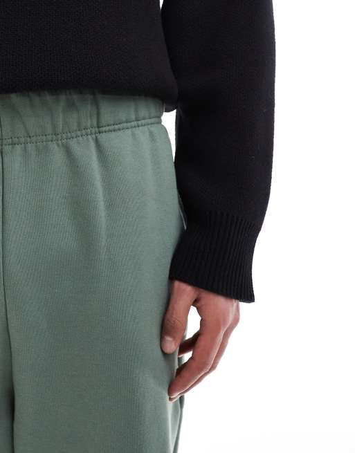 ASOS DESIGN – Zielone grube joggersy premium o kroju oversize 400 g/m², 5 z 5