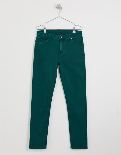 ASOS DESIGN – Zielone jeansy o obcisłym kroju w stylu vintage, 3 z 4