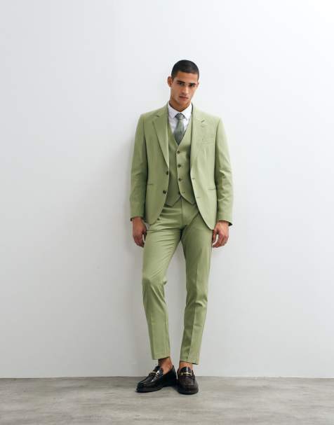 ASOS DESIGN – Zielony garnitur o dopasowanym kroju - view 1