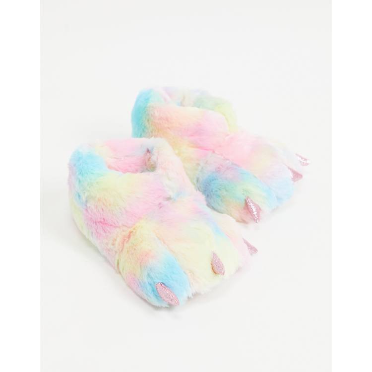 Rainbow store monster slippers