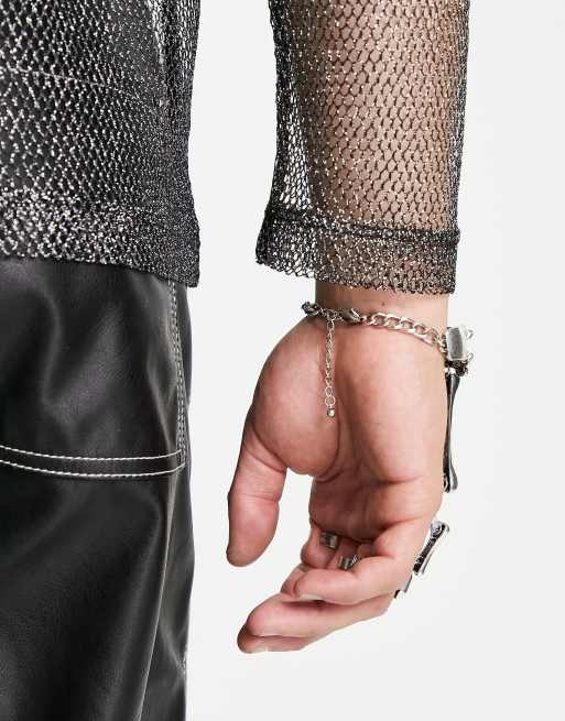 ASOS DESIGN - Zilverkleurig handsieraad met skeletontwerp, 2 van 4