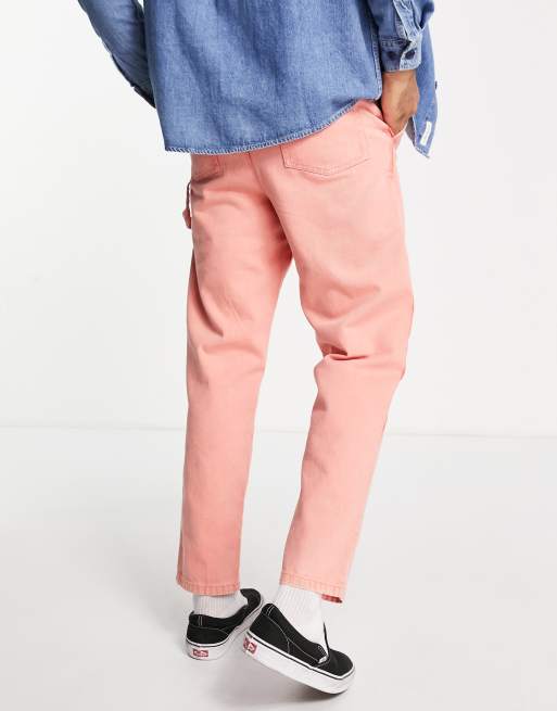 ASOS DESIGN – Zimmermannshose im Skater-Design in Koralle, 2 von 4