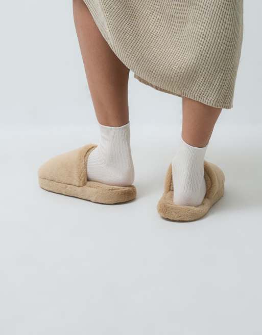 ASOS DESIGN - Zina - Pantofole color cuoio con punta chiusa, 4 di 4