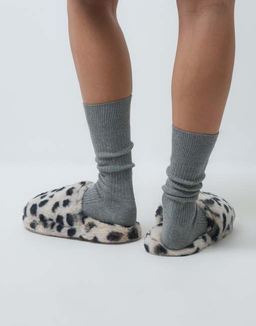 ASOS DESIGN - Zina - Pantofole con stampa stile dalmata e punta chiusa, 4 di 4