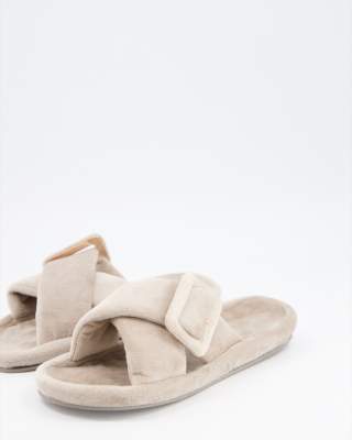 fur sliders slippers