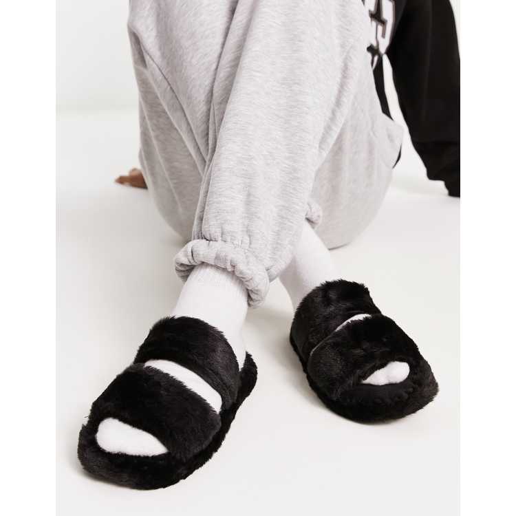 Strapped slippers on sale