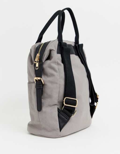 Asos design large outlet canvas backpack