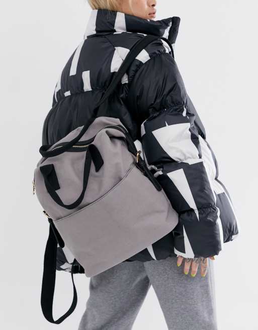 Asos design on sale large canvas backpack