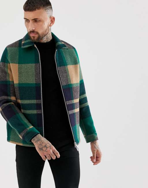 Asos plaid jacket sale