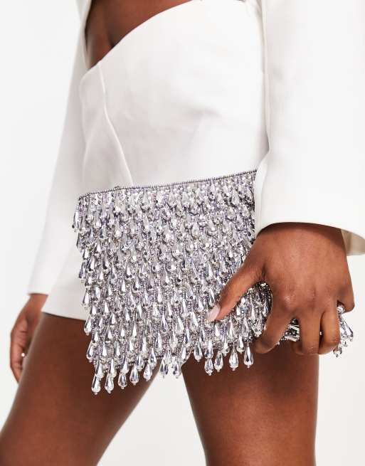 Asos on sale silver clutch