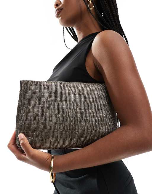 Gunmetal grey clutch bag online