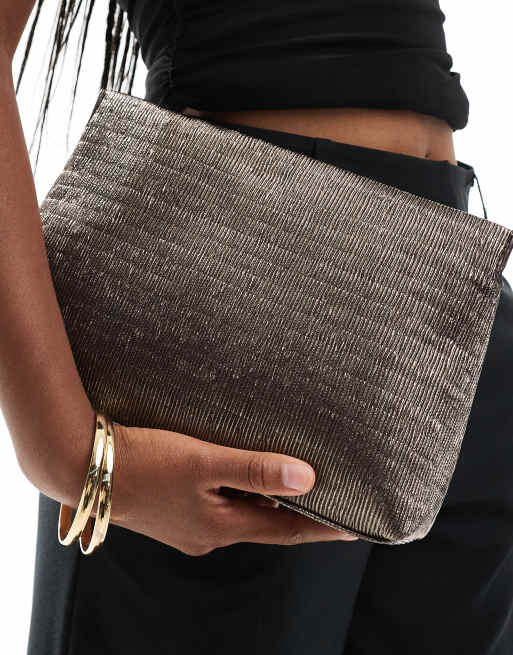 Gunmetal evening bag sale