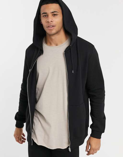 Asos mens black store hoodie