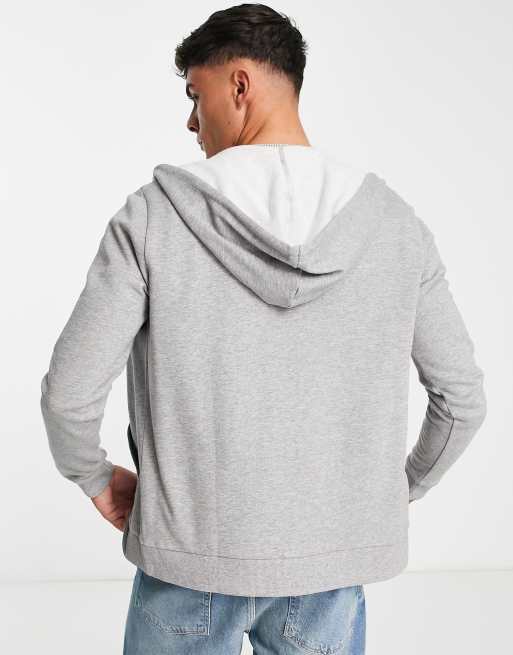 ASOS DESIGN hoodie in gray marl