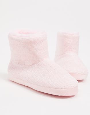 pink boot slippers