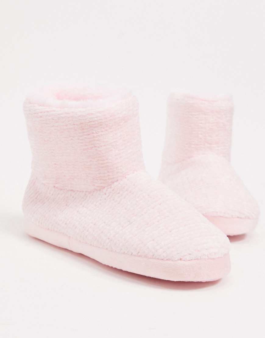 Asos Design Zodiac Boot Slippers In Pink