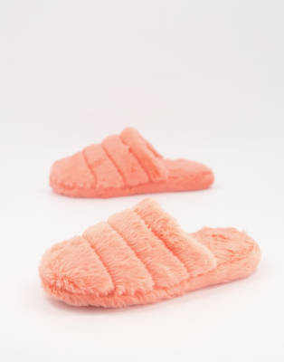 asos pink slippers