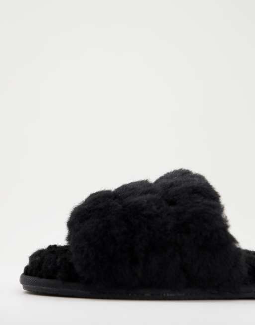 ASOS Design Zina Closed Toe Slippers in Black