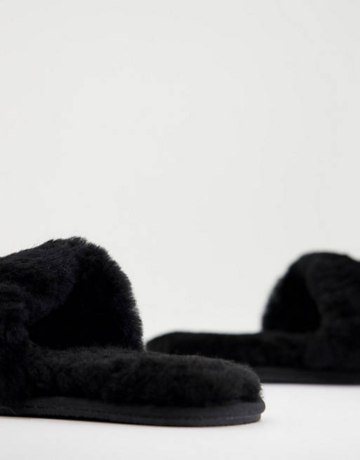 ASOS DESIGN Zola premium sheepskin in black | ASOS