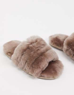 mink slippers