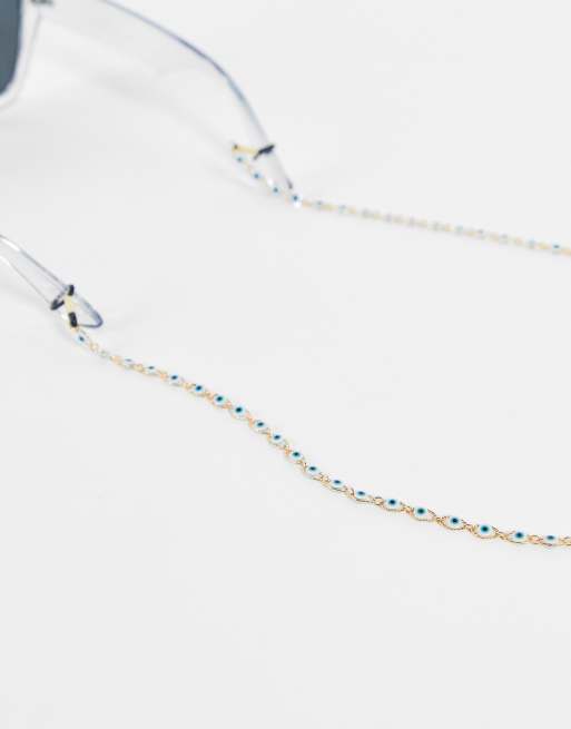 ASOS DESIGN - Zonnebrillenketting met oogjes 