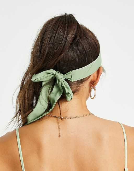 ASOS DESIGN - Zonneklep van stro in saliegroen, 3 van 4