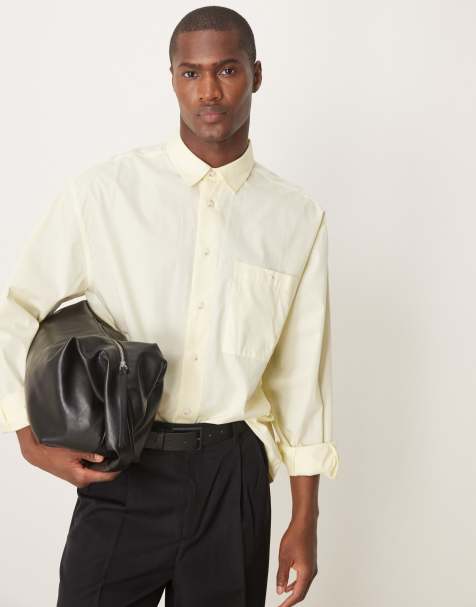 ASOS DESIGN – Żółta koszula o pudełkowym kroju oversize - view 1