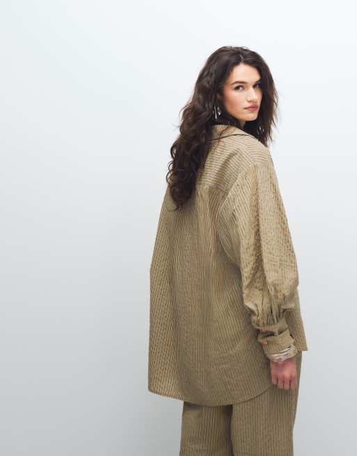 ASOS DESIGN – Żółta koszula w paski, 4 z 11