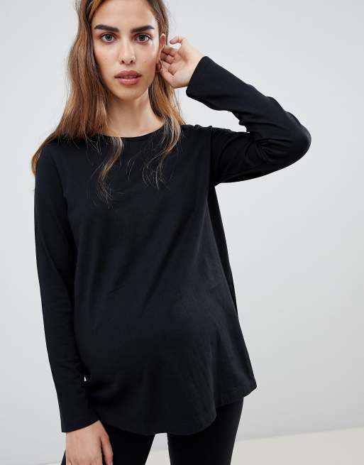 ASOS Design - Zwangerschapskleding - Mix en match - Pyjamashirt met lange mouwen en legging, 2 van 3
